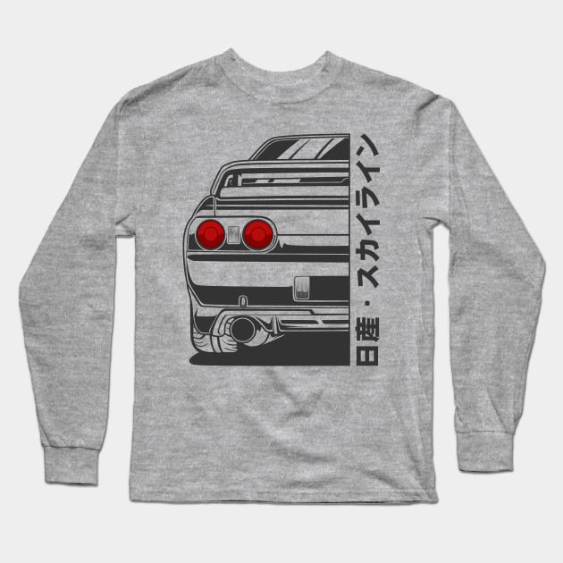 Nissan Skyline R32 GTR Long Sleeve T-Shirt by idrdesign